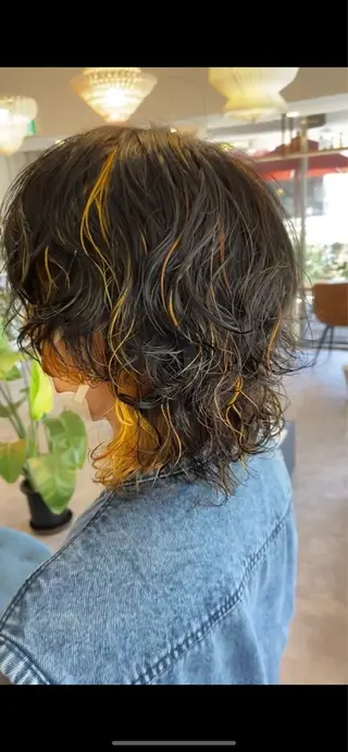 ミディアム カラー ELLE&SALLY 石野のヘアスタイル