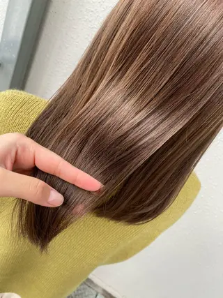 セミロング 後藤紗英/髪質改善 /オリーブベージュのヘアスタイル