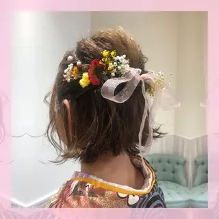 ショート ヘアアレンジ plum.所属・🍒前川 🍒のヘアスタイル