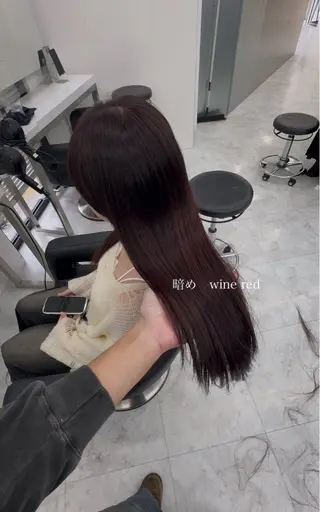 ロング カラー kazuki🍑韓国 トレンド暖色🫗のヘアスタイル