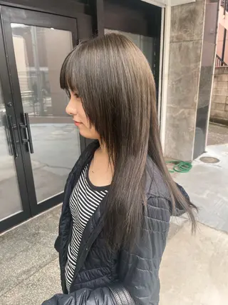 ロング カラー 透明感カラー/パーマ 🌀アオノのヘアスタイル