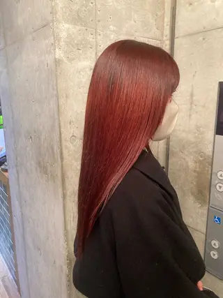 セミロング カラー 横浜美容室/暖色系 michika🌹のヘアスタイル