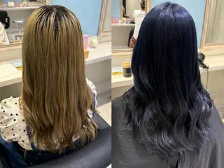 ロング カラー ハイトーンカラー/ 青髪/💙みずき💙のヘアスタイル