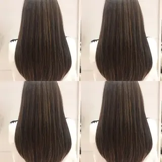 ロング カラー Le Clic所属・貝通丸 朱里のヘアスタイル