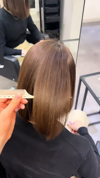 ショート AHNKISM所属・トレンド🌷 ボブ　パーマ🩰のヘアスタイル