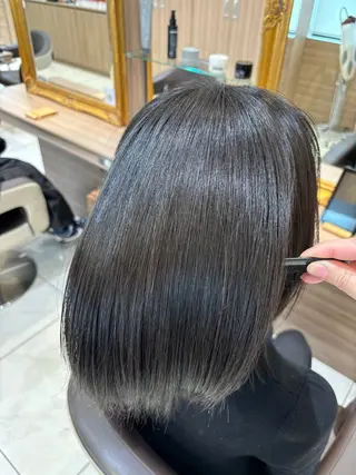 ミディアム 川﨑和希 🥀縮毛矯正🥀のヘアスタイル