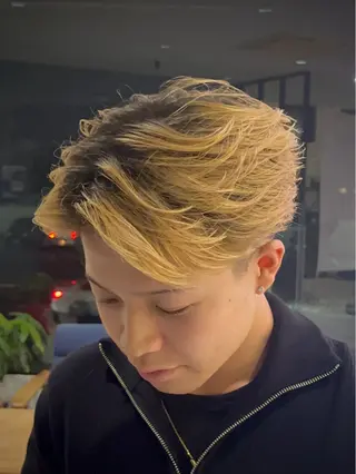 ミディアム メンズ StueW.所属・三木 誉之尊のヘアスタイル