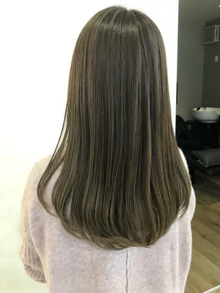 セミロング カラー 天野 涼のヘアスタイル