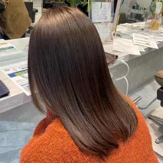 セミロング パーマ 縮毛矯正･カラー/ Meiのヘアスタイル