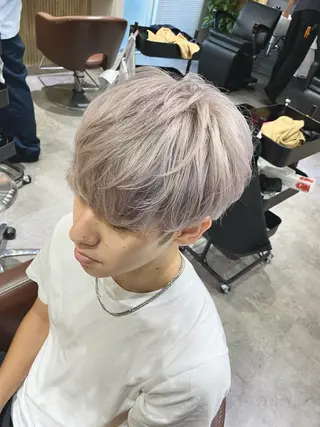 カラー メンズ メンズブリーチカラー /パーマ ごーた立川のヘアスタイル