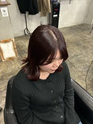 カラー fudge所属・MaisonHALU 松浦光咲のヘアスタイル