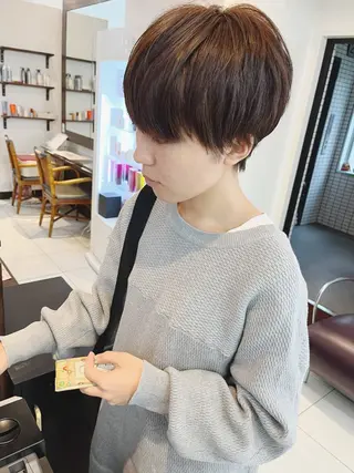 ショート カラー アレンジ&ショート 💙YUKINOのヘアスタイル