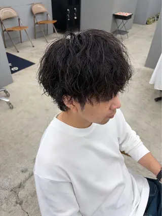 ショート パーマ メンズ メンズ専門サロン wokeのヘアスタイル