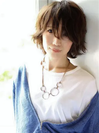 ミディアム 【ショート×美髪】  澤田　周のヘアスタイル