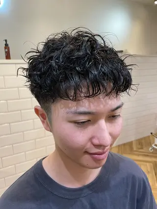 ショート パーマ メンズ SEAGULLIII 本通店のヘアスタイル