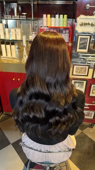 ロング デザインカラー/ ブリーチ/コーンロウのヘアスタイル