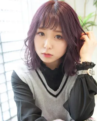 ミディアム カラー パーマ 🌕艶髪hair高野 竜🌕のヘアスタイル