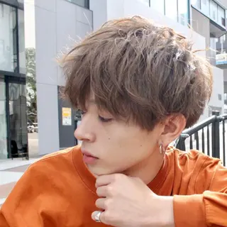 セミロング メンズ 【全席個室サロン】 NUMBER 天王寺のヘアスタイル