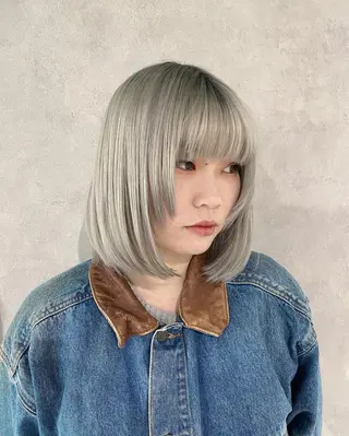 ミディアム カラー ダブルカラー ブリーチ/kaitoのヘアスタイル