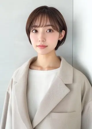 ショート 美髪×縮毛矯正 水上真由美😘のヘアスタイル