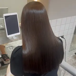 カラー Yumeno☘️ /韓国/ワンカラーのヘアスタイル