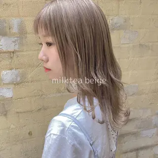 ミディアム カラー CLUTCH天王寺 西藤遥河のヘアスタイル