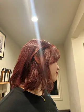 ミディアム YUI／レイヤー カット/透明感カラーのヘアスタイル