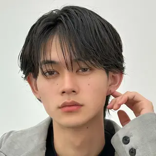 ミディアム メンズ 【池袋店 店長】伊藤 昂樹/曲がる縮毛矯正のヘアスタイル