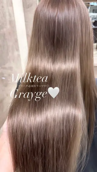 ロング カラー ATRA所属・ワンホン級艶髪 🤍𝑀𝐼𝐻𝑂のヘアスタイル