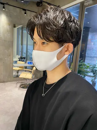 メンズ すぎもと さき⚡️ 朝ラク・*パーマのヘアスタイル