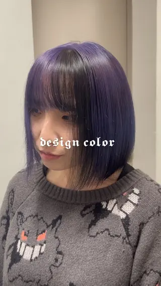 カラー Reve by Lond仙台所属・ブリーチ6000 円派手髪 ハイトーンのヘアスタイル