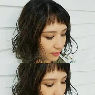 ミディアム noa.所属・今中 小百合のヘアスタイル