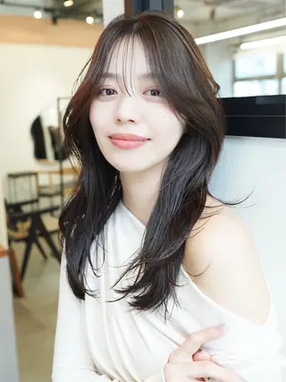 ロング カラー ヘアアレンジ 💗透明感カラー💗 rikkaのヘアスタイル
