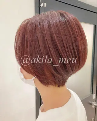 ショート カラー ヘアアレンジ エグチ アキラのヘアスタイル