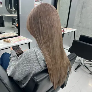 ロング カラー 👑垢抜け韓国ヘア ハッシュカット唯澄のヘアスタイル