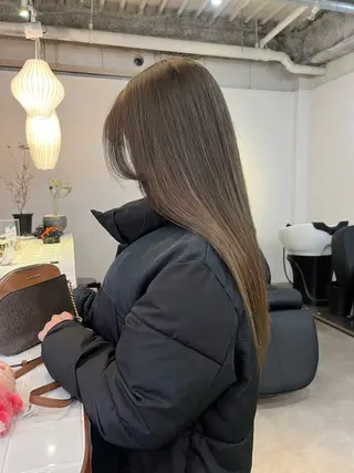 ロング カラー HEW所属・Sanaダブルカラー ✨️パルコ徒歩1分のヘアスタイル