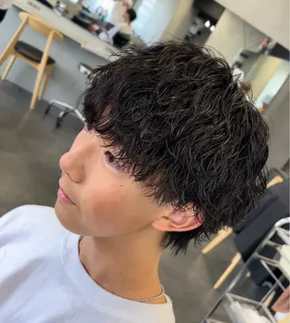 ショート パーマ メンズ 松下 友希 【fifth】のヘアスタイル