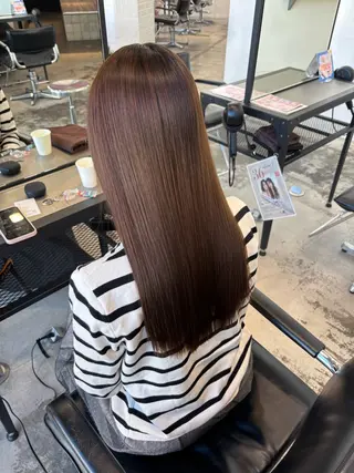 ロング カラー ダメージレス艶カラー MISAKI🦋のヘアスタイル