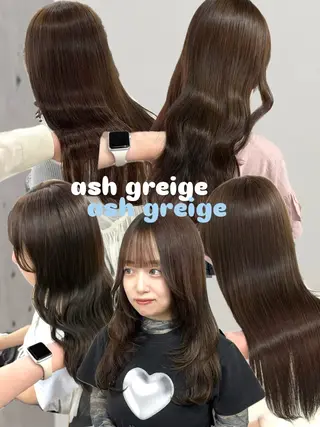 セミロング カラー 色落ちまで可愛く✨ モテカラー別所好葉のヘアスタイル