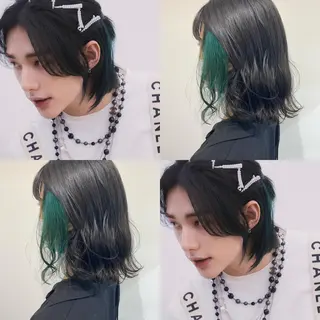 セミロング カラー 韓国ヘア特化 💟 ララア 💟のヘアスタイル