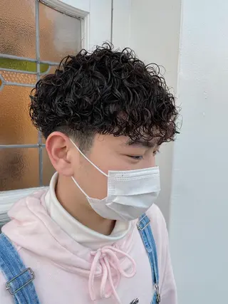 パーマ メンズ h a k u 大倉 卓人のヘアスタイル