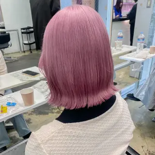 ミディアム カラー ヘアアレンジ 💗💗韓国レイヤー yu-ki💗💗のヘアスタイル