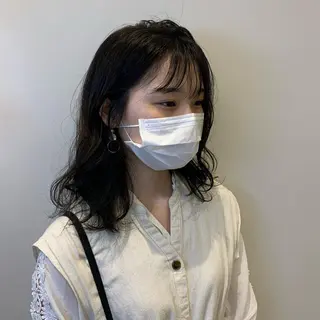 ミディアム カラー ✄個性を生かす✄ 𝒉a𝒓u𝒏aのヘアスタイル