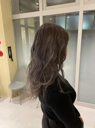 セミロング カラー EARTHセンター南店所属・宮澤 理久のヘアスタイル