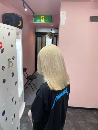 ミディアム カラー ハイトーン/ブリーチ /hikaruのヘアスタイル