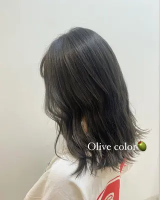 セミロング カラー 韓国風愛されヘア 🇰🇷RITO🎀のヘアスタイル