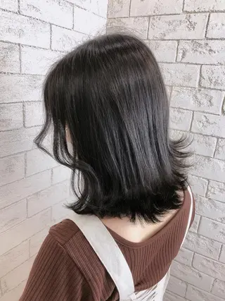 ミディアム カラー ️🩵透明感カラー Yūka🩵のヘアスタイル