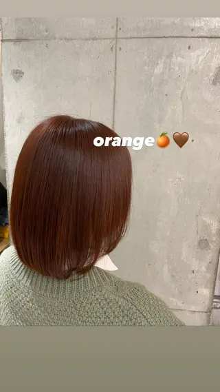 ミディアム カラー loely 💞miyuのヘアスタイル