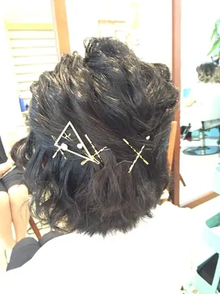 ショート ミディアム セミロング ロング ヘアアレンジ ヘアメ/着付け 清水玲歌のヘアスタイル