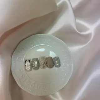 カラー ネイル 𓂃🦢Aurora Swan🌙𓂃のネイルデザイン